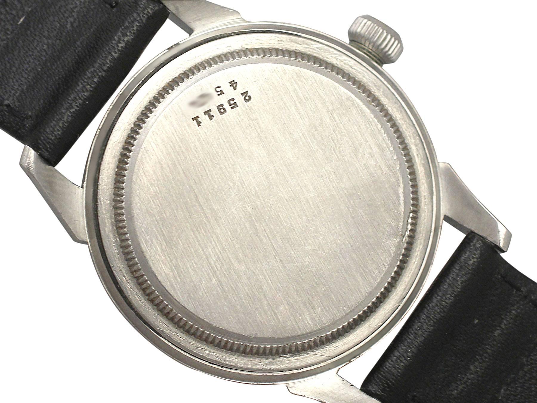 Men's Tudor Oyster Stainless Steel Gent's Wrist Watch - Vintage Circa 1950