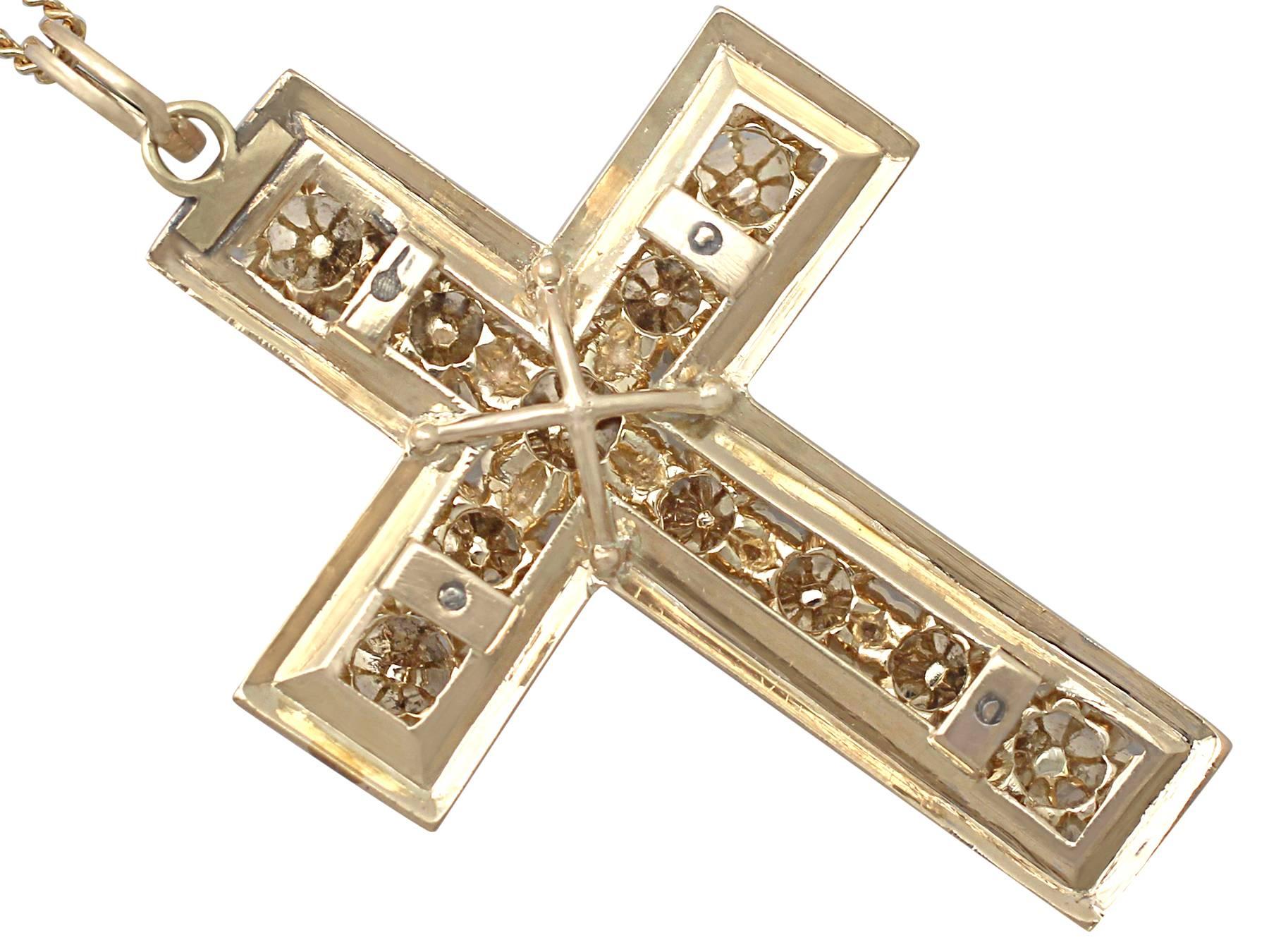 antique gold cross pendants