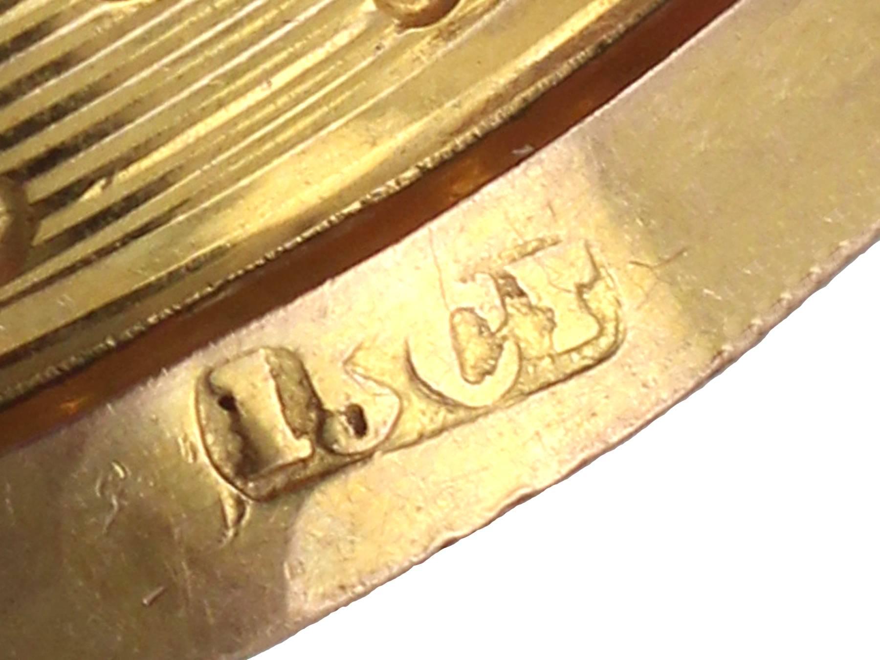 fingerhut aus 15 Karat Gelbgold:: antik:: um 1890 1