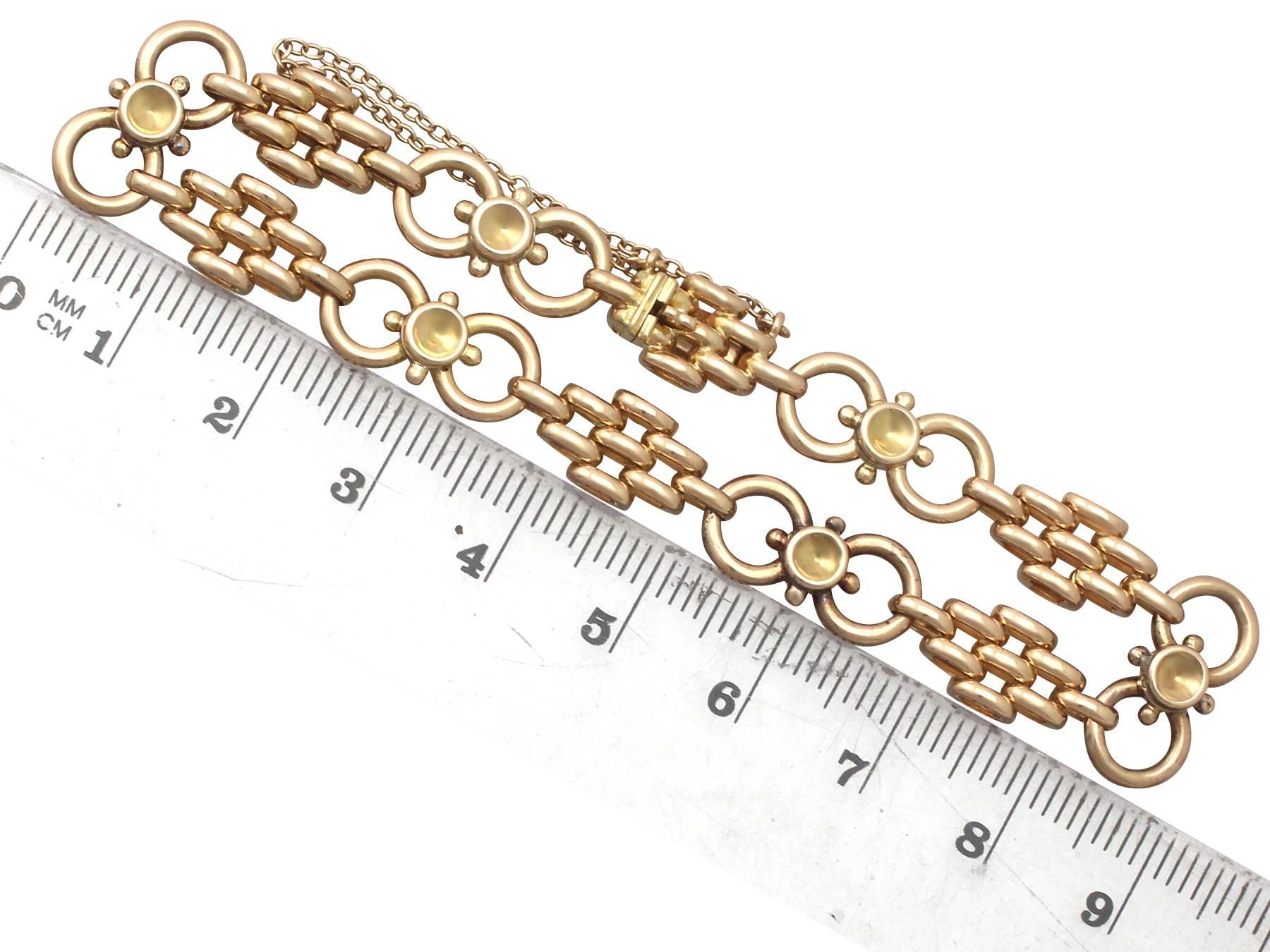 15k Yellow Gold Bracelet - Antique Circa 1900 2