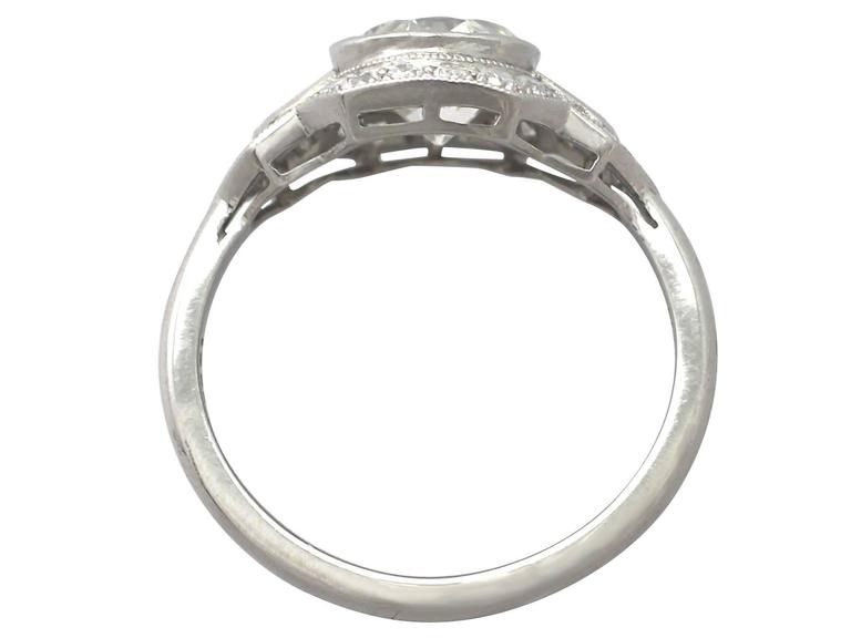 Platinum 0.51ct Diamond Art Deco Dress Ring