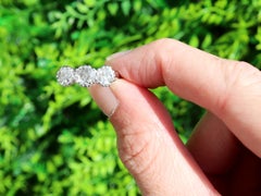 Vintage 1.32 Carat Diamond and Palladium Trilogy Ring