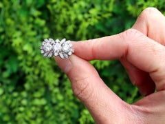 Vintage 3.03 Carat Diamond and Platinum Cocktail Ring