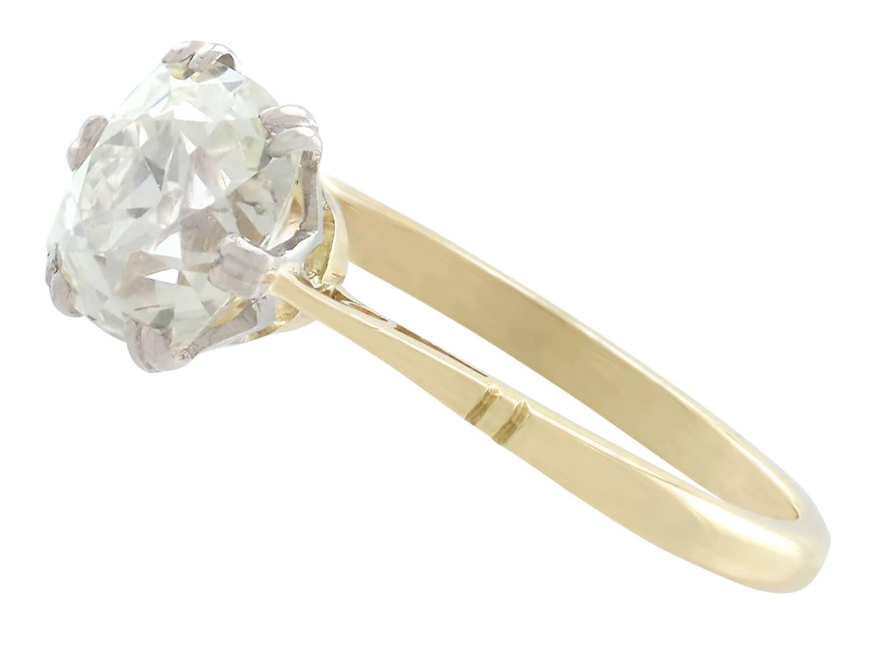 yellow gold solitaire engagement rings