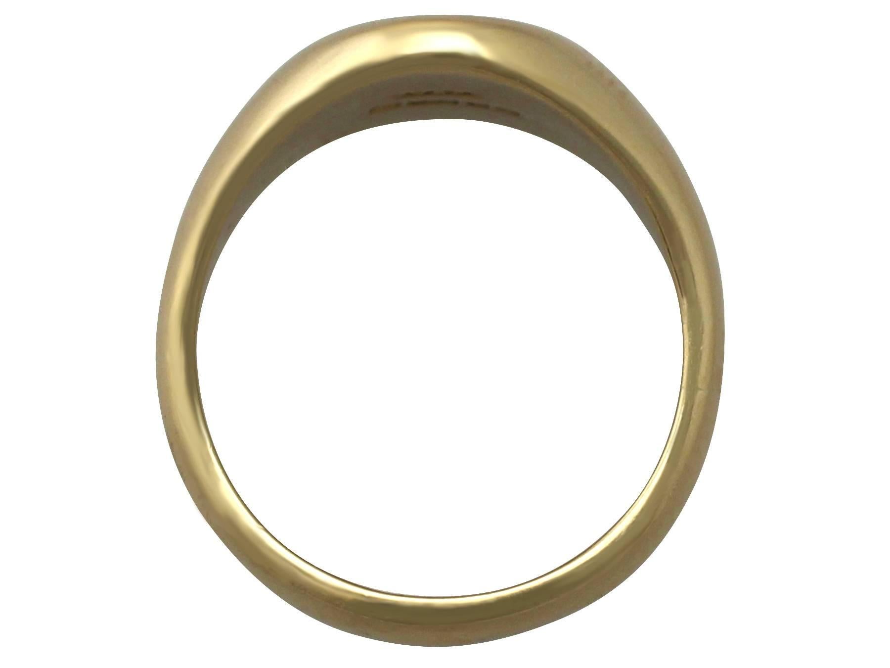 18k Yellow Gold Signet Ring - 1973 2