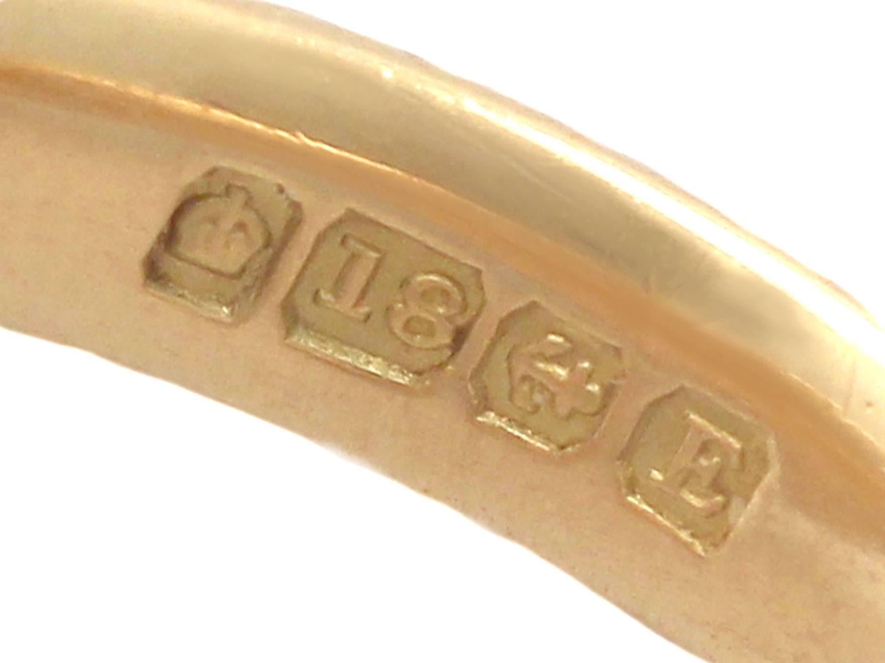 1920s 18 k Yellow Gold Signet Ring  2