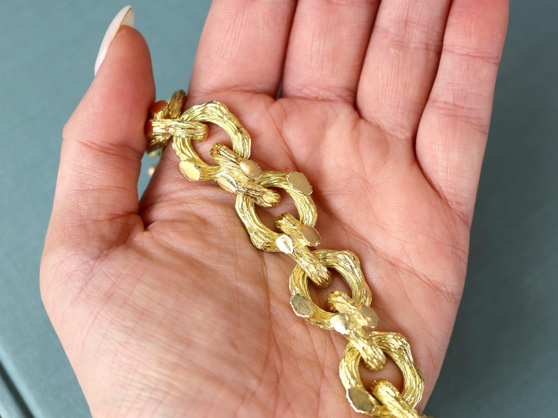 Boucheron Bracelet en or jaune 18k - Vintage Excellent état - En vente à Jesmond, Newcastle Upon Tyne