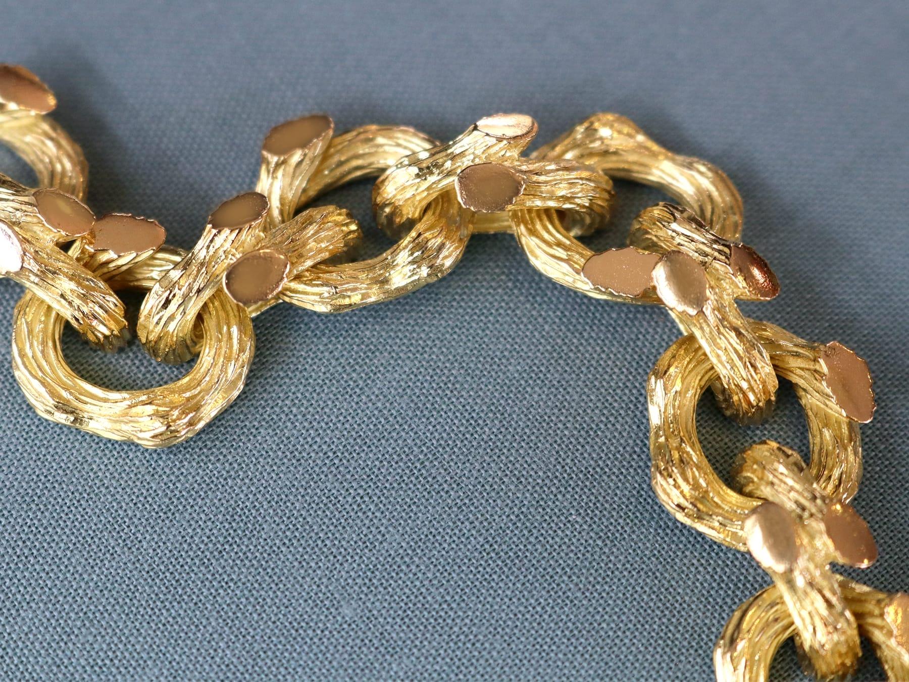 Boucheron Bracelet en or jaune 18k - Vintage Unisexe en vente