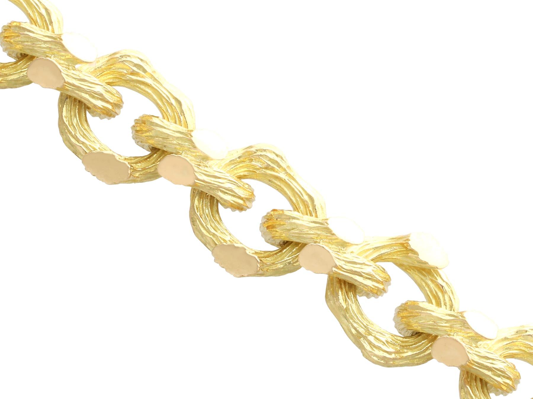 Boucheron Bracelet en or jaune 18k - Vintage en vente 4
