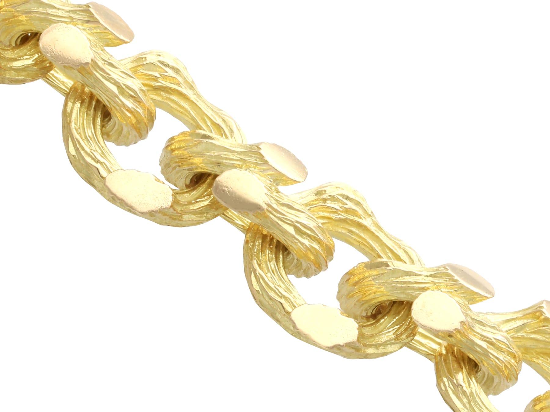 Boucheron Bracelet en or jaune 18k - Vintage en vente 5