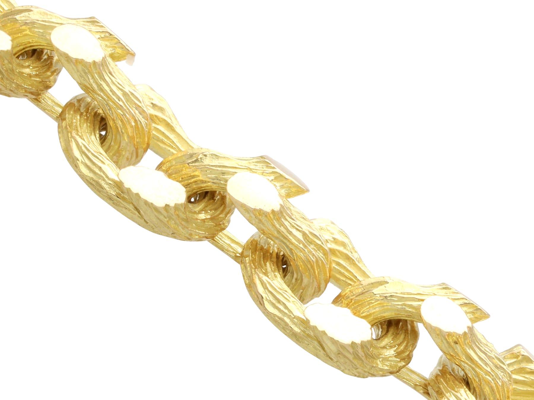 Boucheron Bracelet en or jaune 18k - Vintage en vente 6