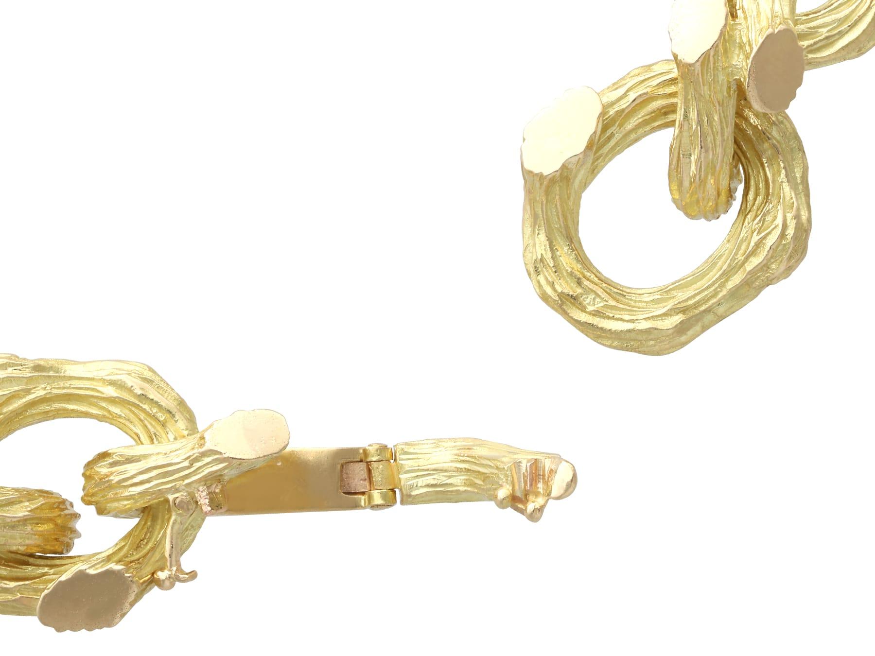 Boucheron Bracelet en or jaune 18k - Vintage en vente 7