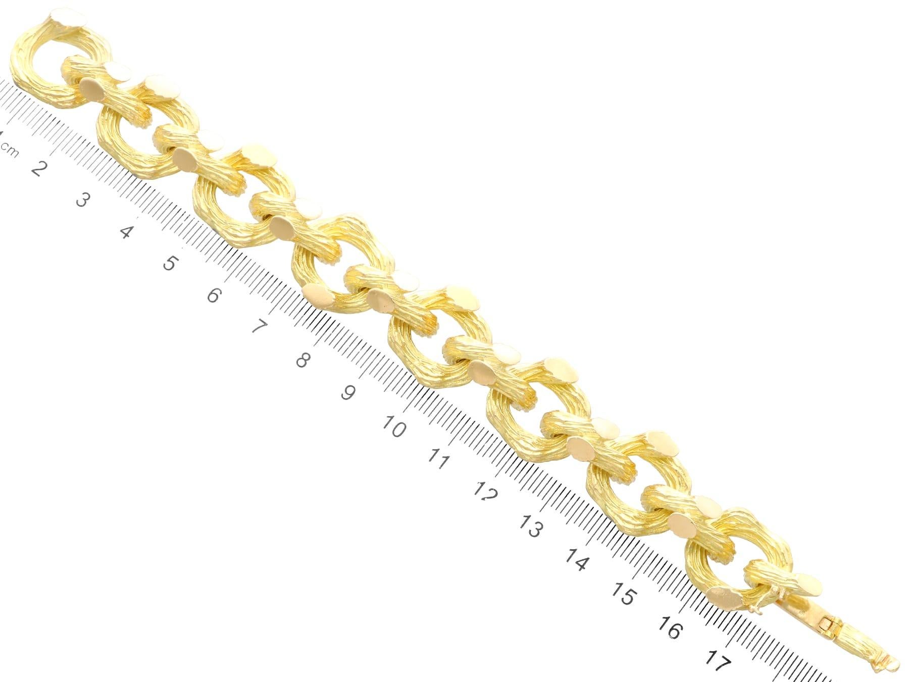 Boucheron Bracelet en or jaune 18k - Vintage en vente 9