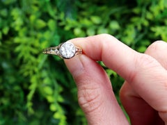Antique 1.35 Carat Diamond 15k Yellow Gold Solitaire Engagement Ring Circa 1900