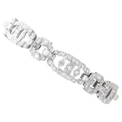 Antique 6.50 Carat Diamond and Platinum Bracelet Circa 1930