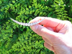 Antique 5.62 Carat Diamond and 9k Yellow Gold Crescent Brooch Circa 1900