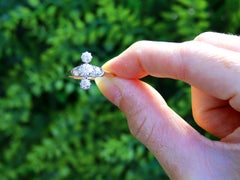 Antique 1.46 Carat Diamond and 18k Yellow Gold Ring Circa 1920