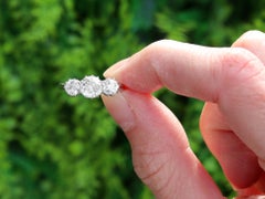 1920s 1.64ct Diamond and Platinum Three Stone Engagement Ring