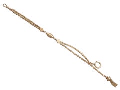 1890s Antique Yellow Gold Albertina Watch Chain