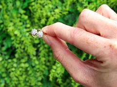 Antique 0.48ct Diamond Twist Ring, 18k Yellow & White Gold, Circa 1910