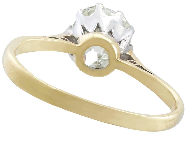 Antique and Vintage 1.83 Carat Diamond, Yellow Gold Solitaire Ring For ...
