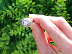 Antique Art Deco 1930s Diamond and White Gold Engagement Ring