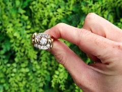 Victorian 2.25 Carat Diamond Yellow Gold Cocktail Ring