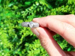 Vintage 1.33 Carat Diamond and White Gold Engagement Ring, circa 1990