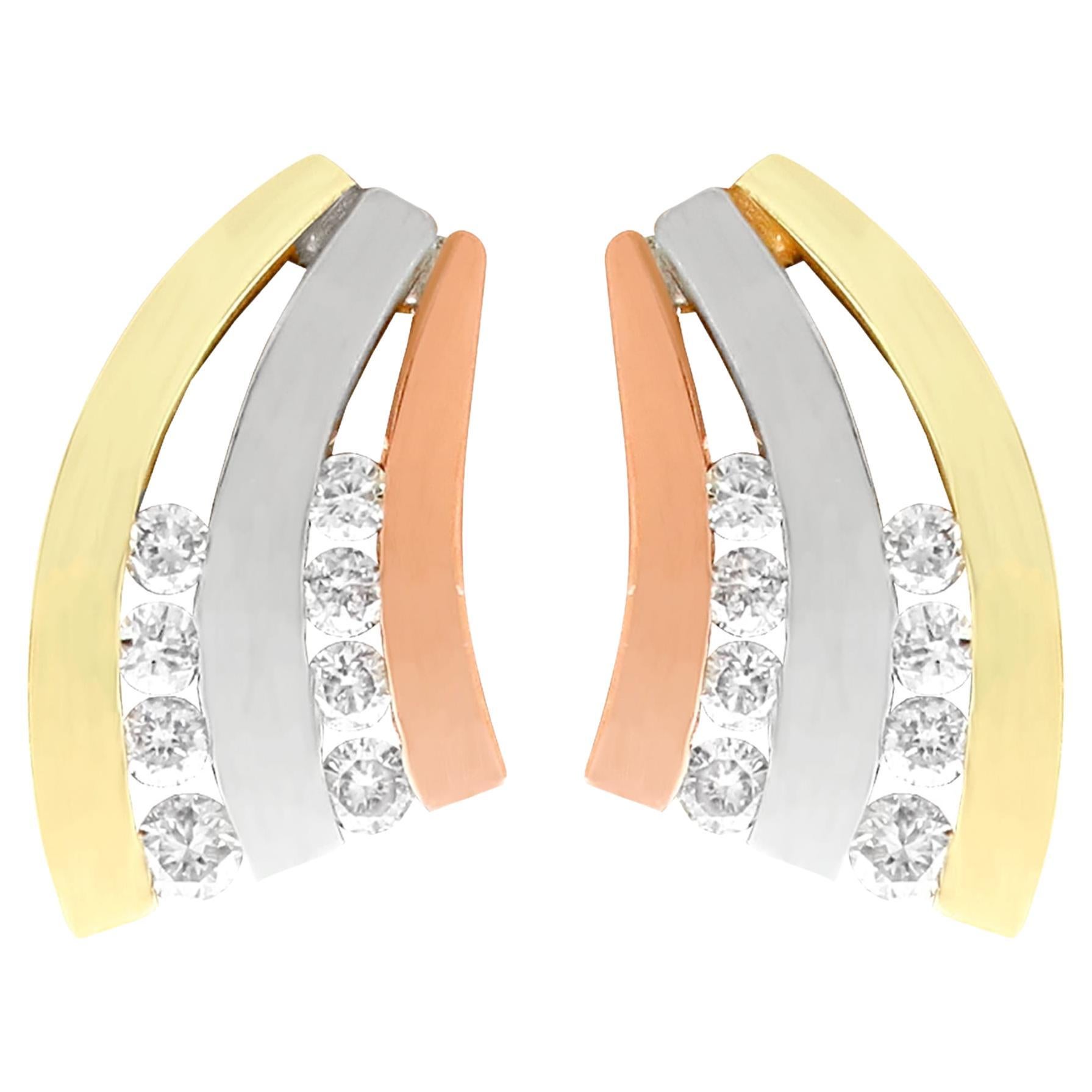 Classic Cluster Stud Earrings - 6mm Gold main image 0
