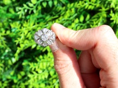 Art Deco 1.42 Carat Diamond and Yellow Gold Cocktail Ring, Circa 1925