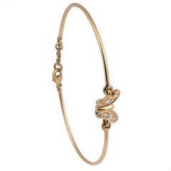 Florence Larochas 18 Karat Gold and Diamond Butterfly Bracelet