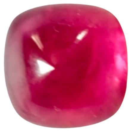 15.70 Carat Natural Rubelite Sugarloaf Cabochon Loose Gemstone