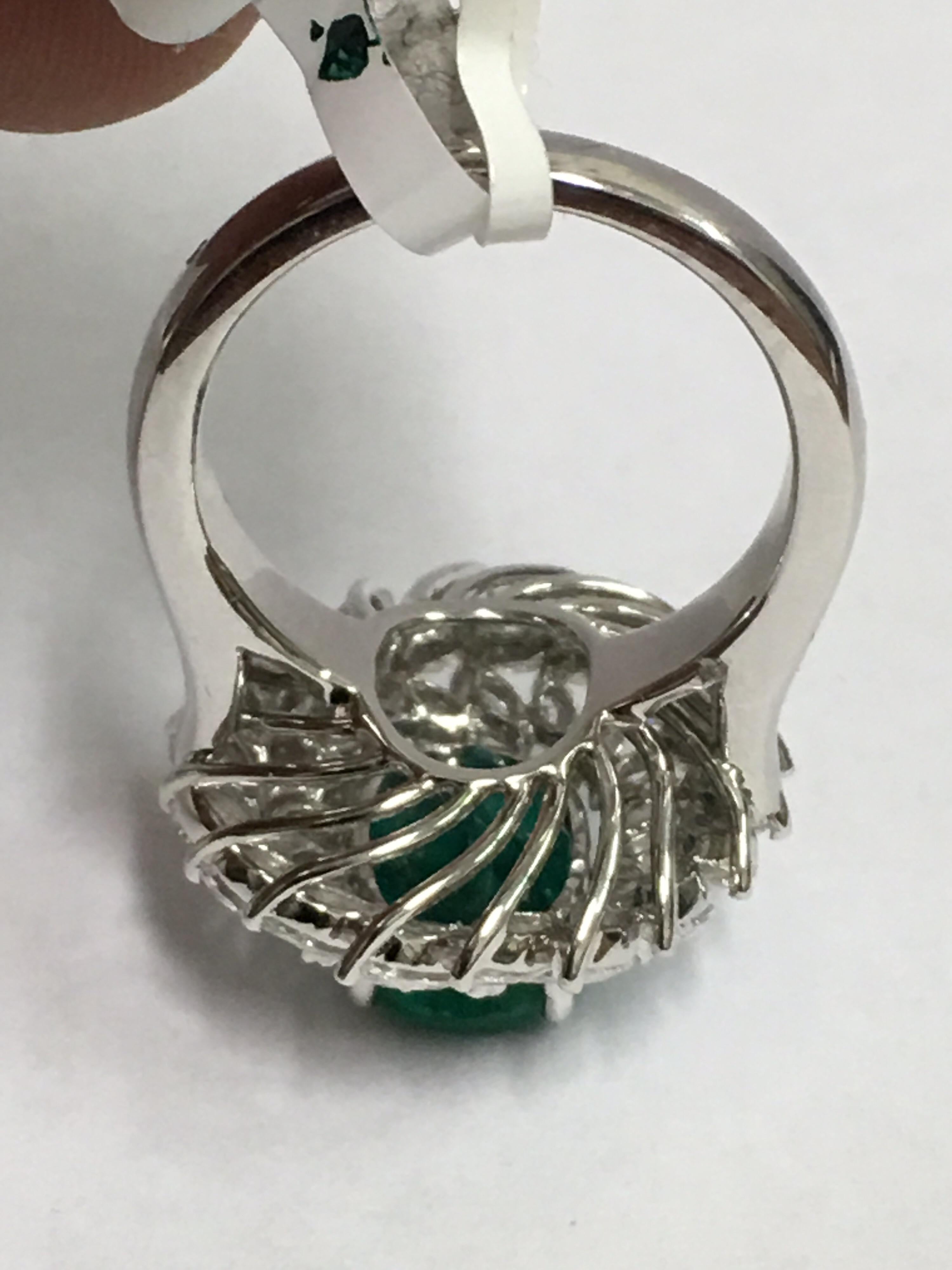 Emerald and Diamonds Ring 4