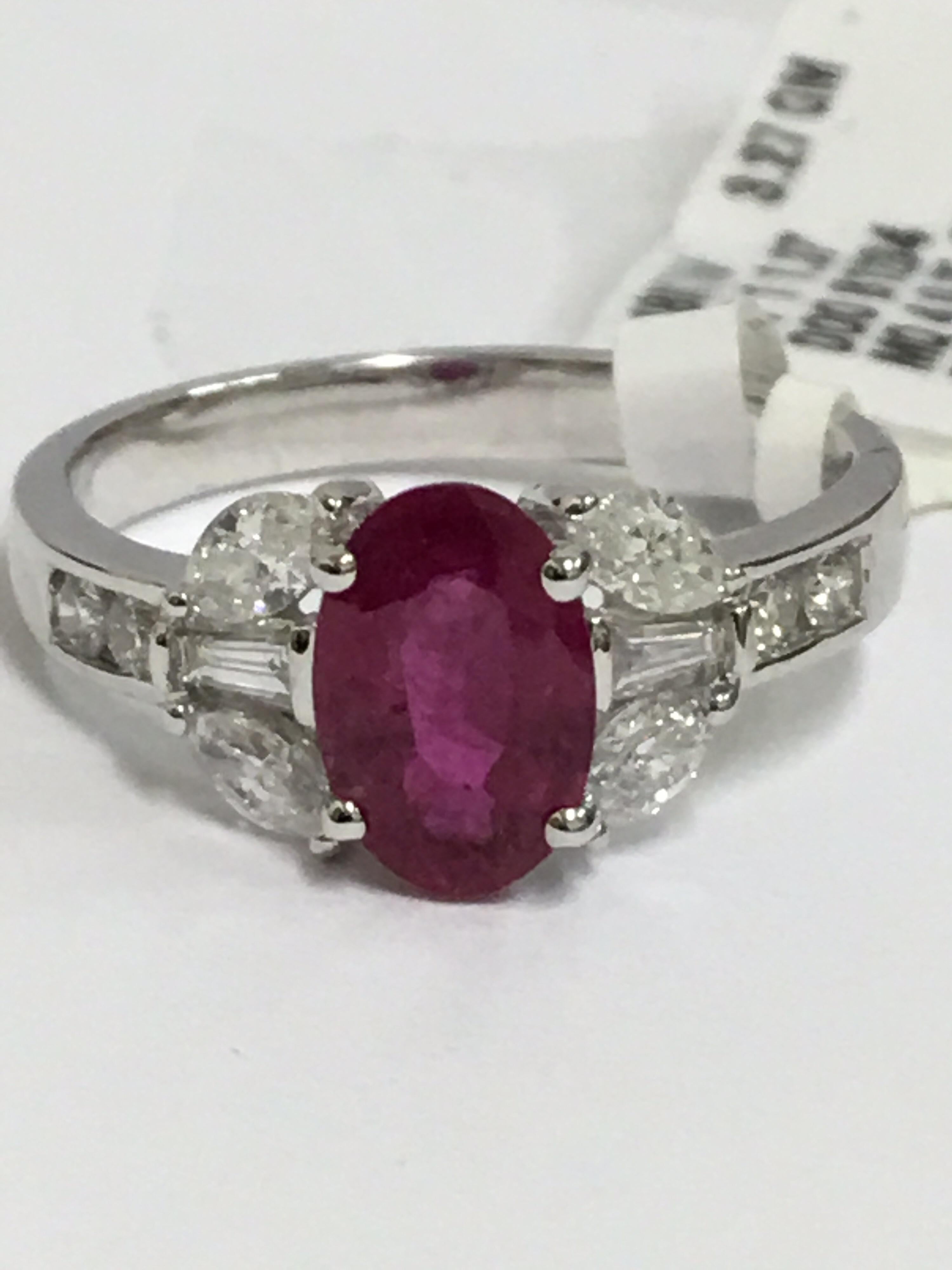 Women's Ruby and Diamond Ring