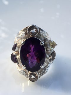 Amethyst Cocktail Ring