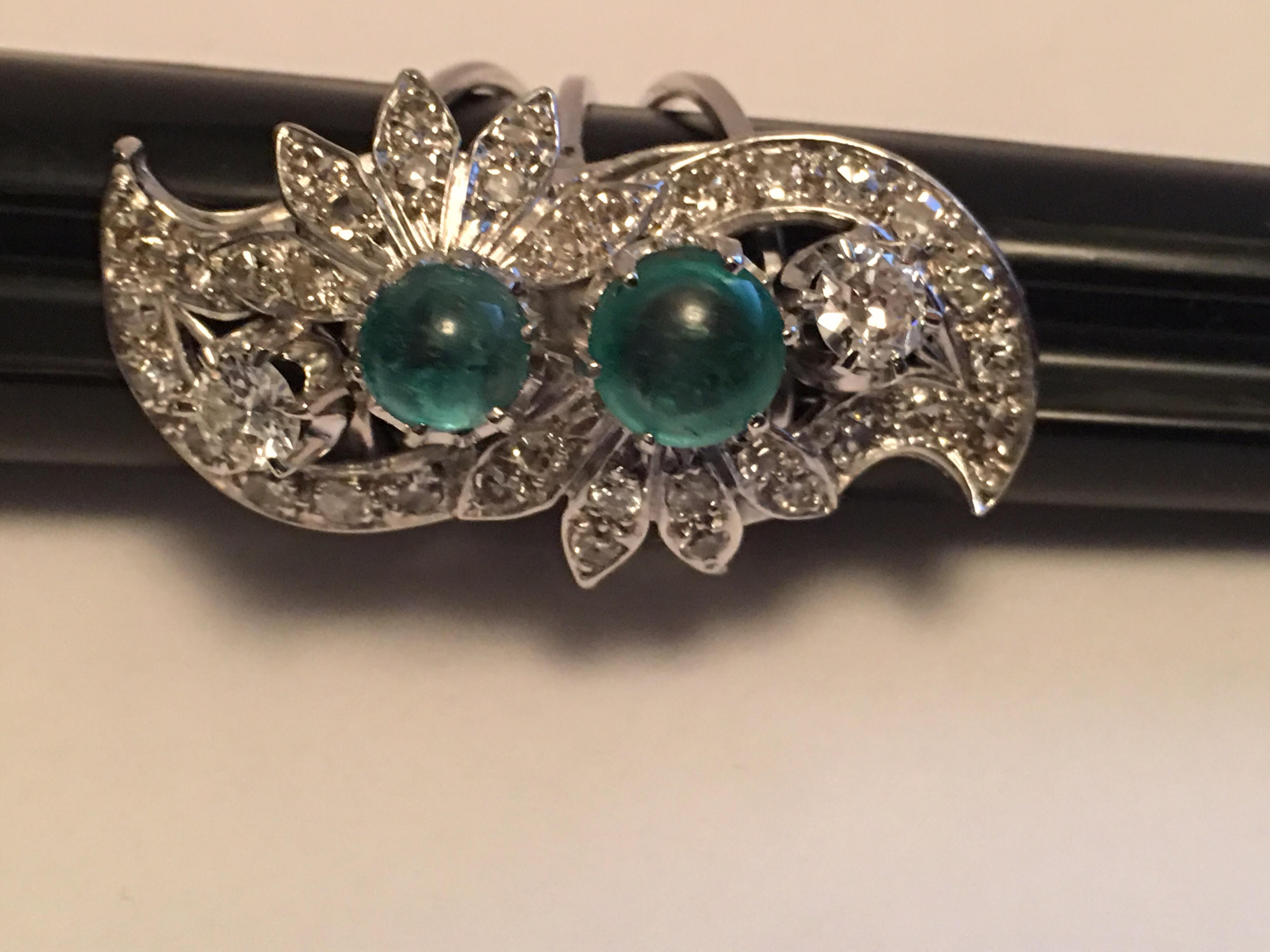 Emerald Diamond Cocktail Ring 8