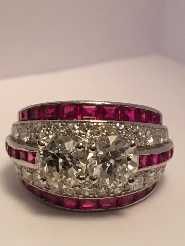 Rubies Diamond Ring at 1stDibs