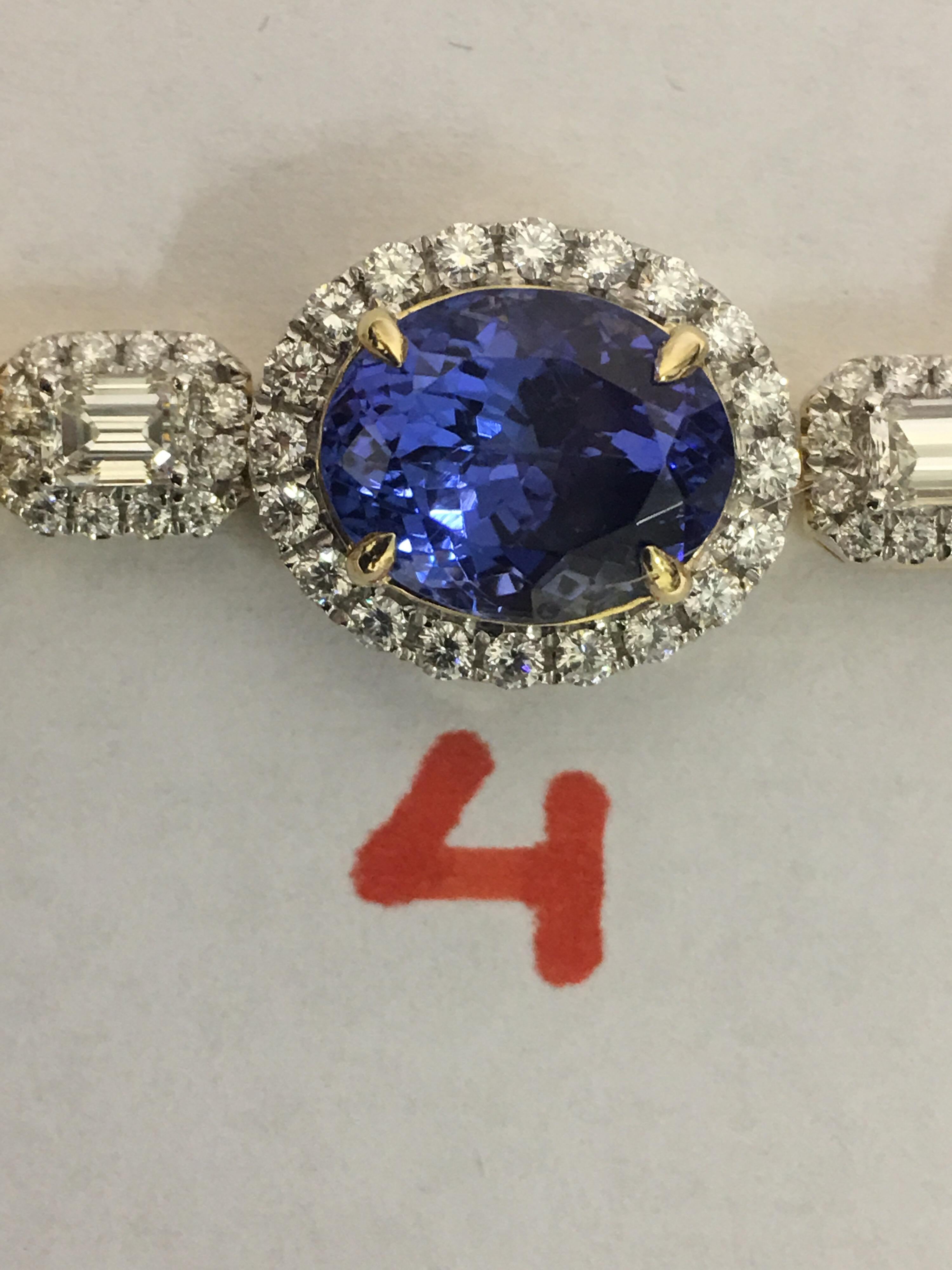 A Tanzanite and Diamond bracelet
