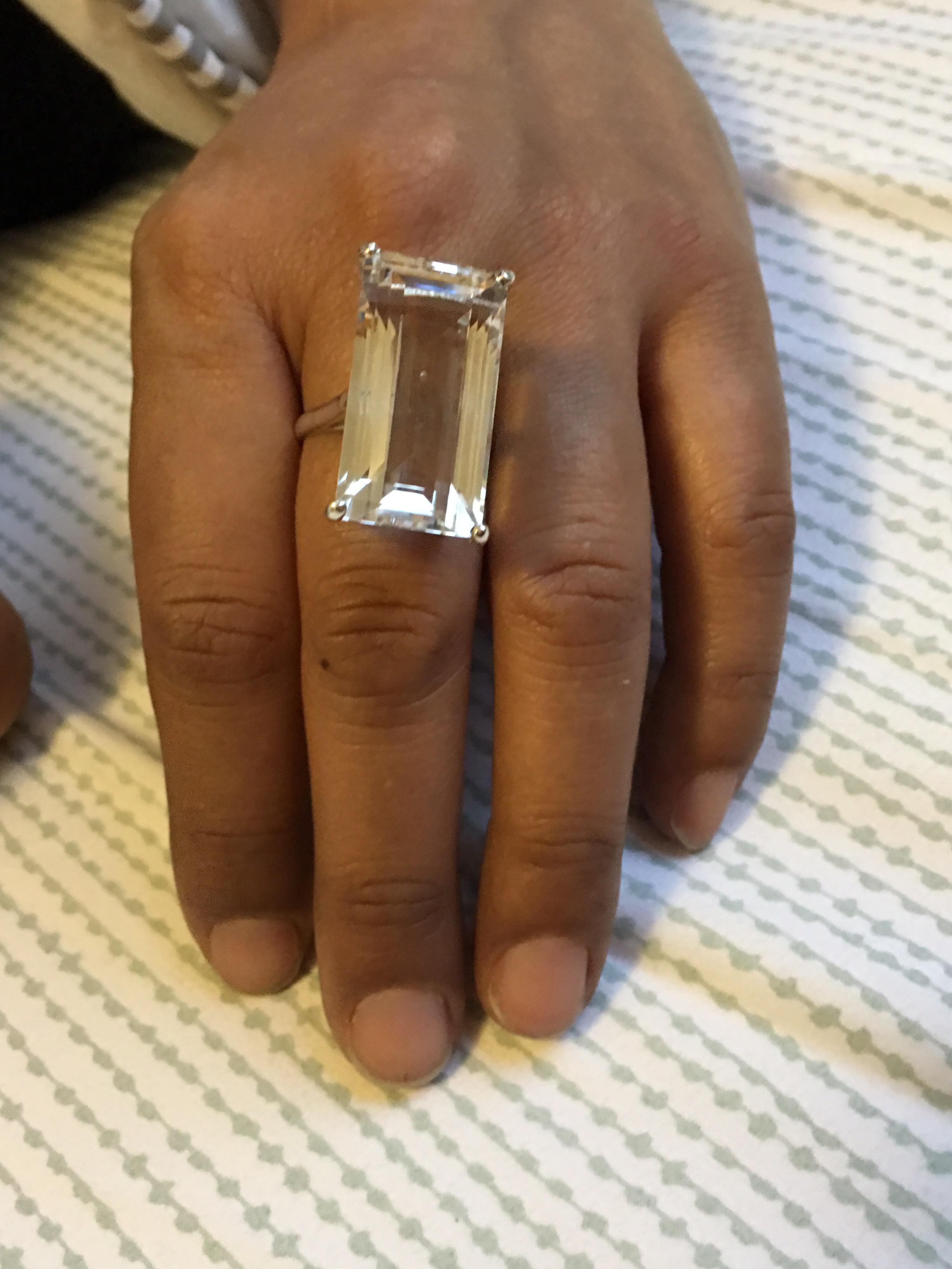 Mountain Rock Crystal Ring 11