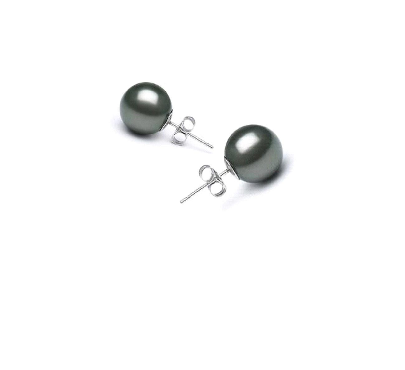 14k White Gold High Quality AAA Genuine Tahitian Pearls Stud Earrings
A Perfect Gift For your Loved Ones!
Simplicity and understated elegance have never made such a perfect combination. A beautiful pair of Tahitian pearls set on 14K white gold stud