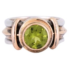 Reve 14K Gold & Sterling Silver Peridot Ring