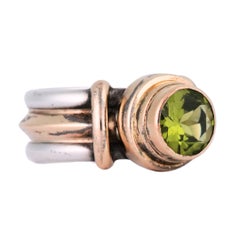 Reve 14K Gold & Sterling Silver Peridot Ring