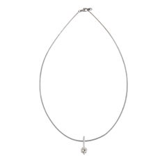 Platinum GIA Certified 2.99 Carat Diamond Solitaire Necklace