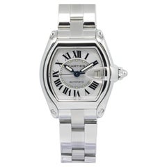 Cartier Roadster 2510 W62000V3 Stainless Steel Silver Dial Auto Men's Watch 38mm