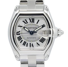 Cartier Roadster 2510 W62000V3 Stainless Steel Silver Dial Auto Men's Watch 38mm