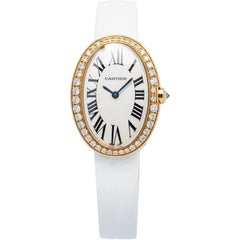 Cartier Baignoire W8000007 Quarz 18 Karat Roségold 2018 Damenuhr 24,5 mm