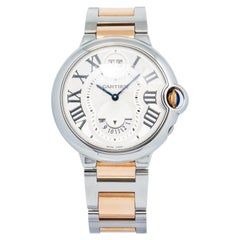 Cartier Ballon Bleu 3194 W6920027 18k RG Two Tone Silver Dial Quartz Unisex 38mm