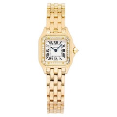 Cartier Panthere 4178 WJPN0015 w/Card Factory Diamond Bezel 18k YG Quartz 22mm