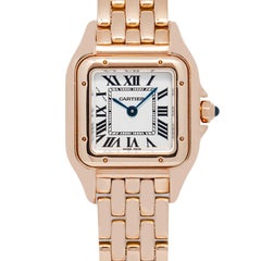 Cartier Panthere 4025 WSPN0006 18K Rose Gold White Dial Quartz Women's 23mm