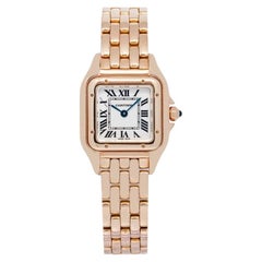 Cartier Panthere 4025 WSPN0006 18K Rose Gold White Dial Quartz Women's 23mm